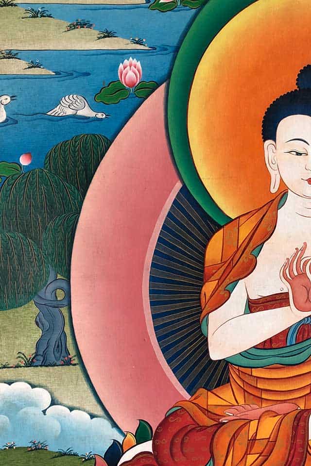 Buddha painting corporate traveler thailand